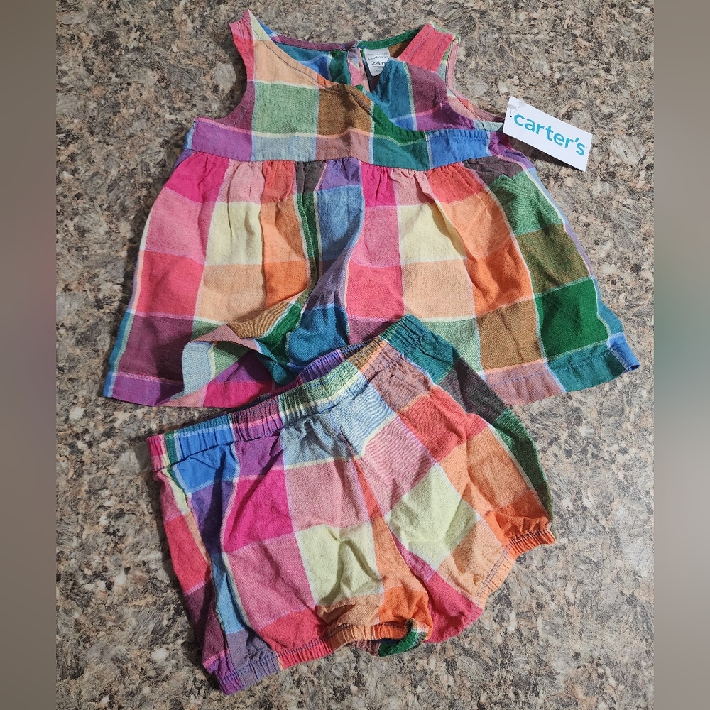 Toddler girls summer shirt and short set size 24M